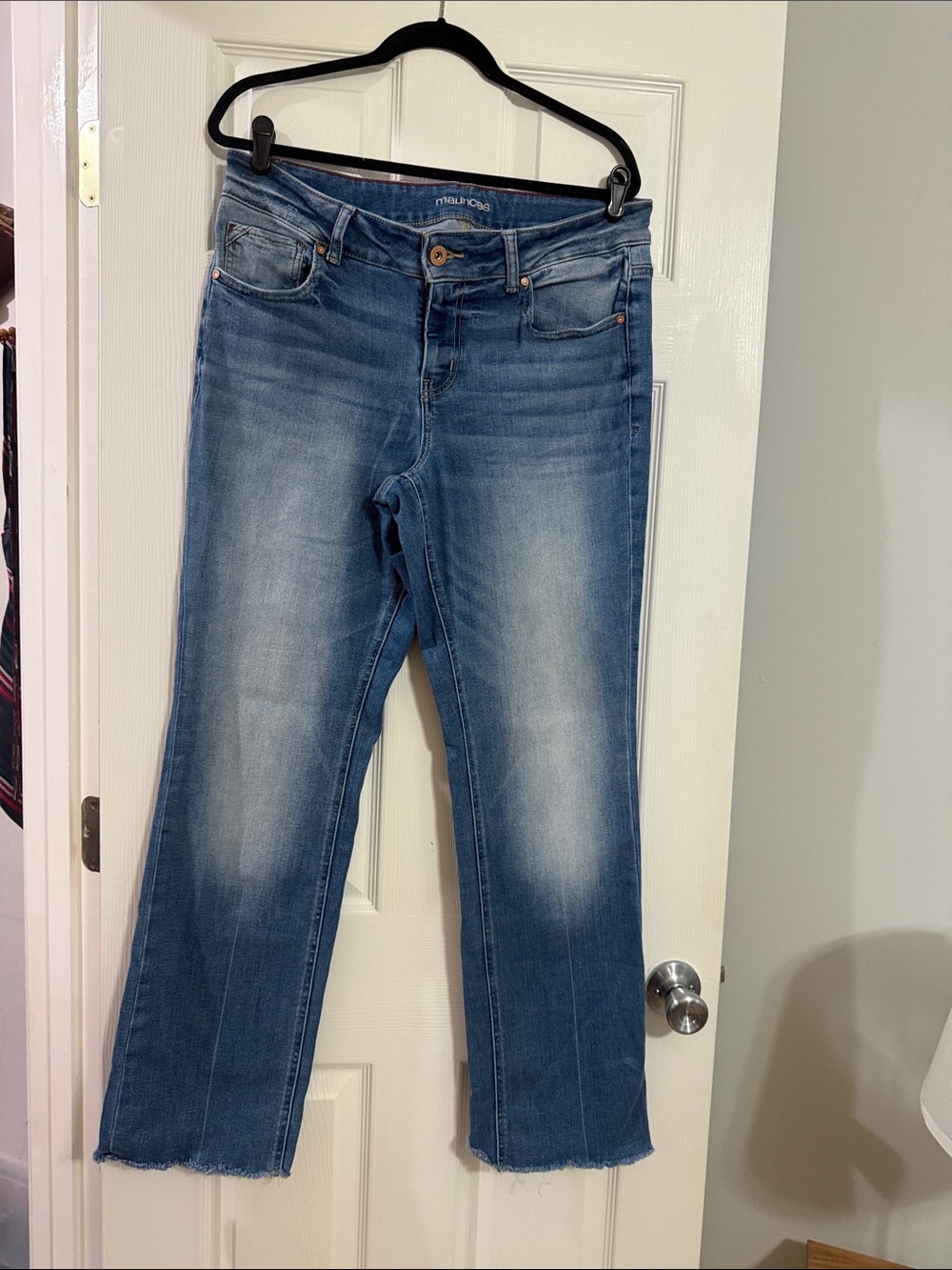 Maurices Women's Medium Blue Straight-Leg Jeans